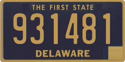 DE license plate 931481
