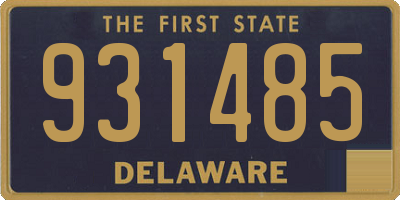 DE license plate 931485