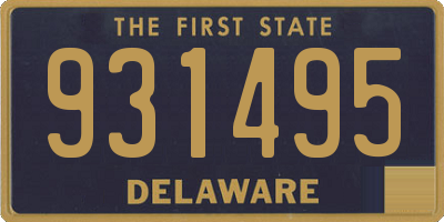 DE license plate 931495