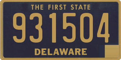 DE license plate 931504