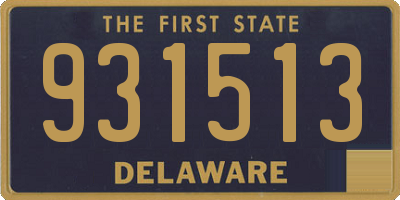 DE license plate 931513