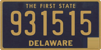 DE license plate 931515