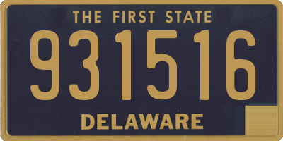 DE license plate 931516
