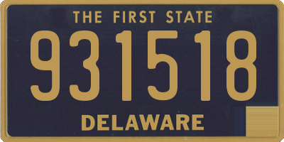 DE license plate 931518