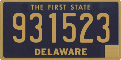 DE license plate 931523