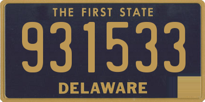 DE license plate 931533