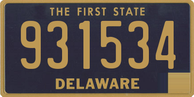 DE license plate 931534