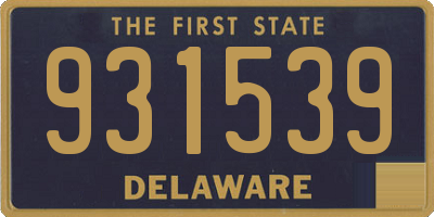 DE license plate 931539