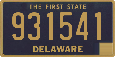 DE license plate 931541