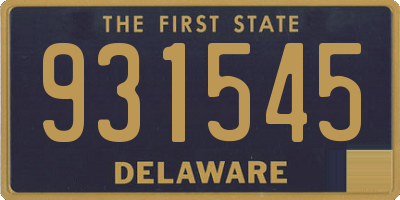 DE license plate 931545