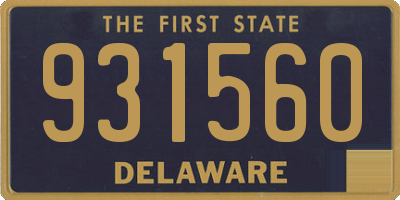 DE license plate 931560