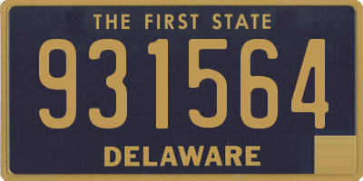 DE license plate 931564