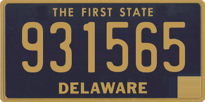 DE license plate 931565