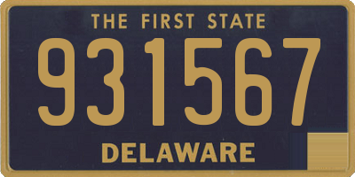 DE license plate 931567