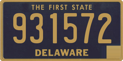 DE license plate 931572