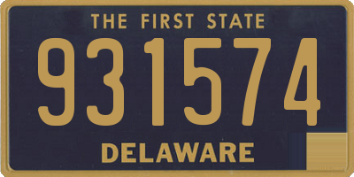 DE license plate 931574