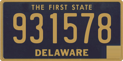 DE license plate 931578