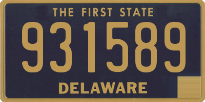 DE license plate 931589