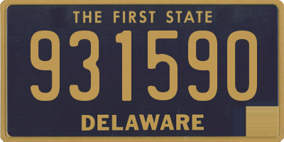 DE license plate 931590