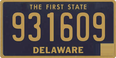 DE license plate 931609
