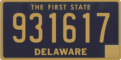 DE license plate 931617