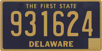 DE license plate 931624