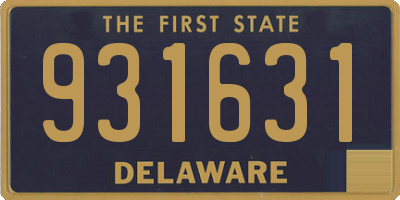 DE license plate 931631
