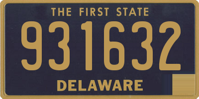 DE license plate 931632