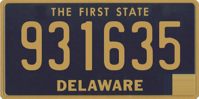 DE license plate 931635