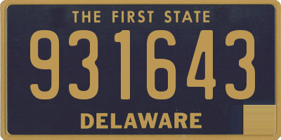DE license plate 931643