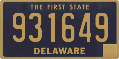 DE license plate 931649