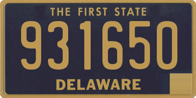 DE license plate 931650