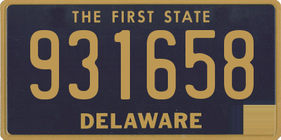 DE license plate 931658
