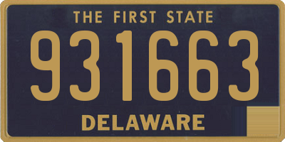 DE license plate 931663