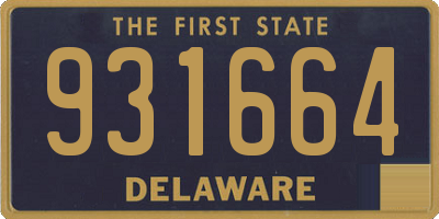 DE license plate 931664