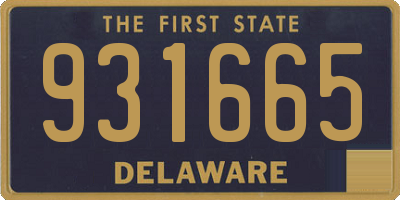 DE license plate 931665