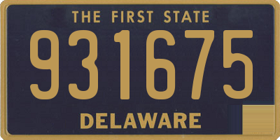 DE license plate 931675