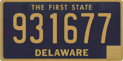 DE license plate 931677