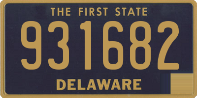 DE license plate 931682