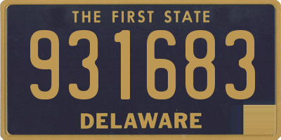 DE license plate 931683