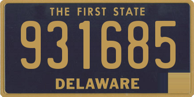 DE license plate 931685