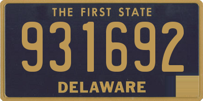 DE license plate 931692