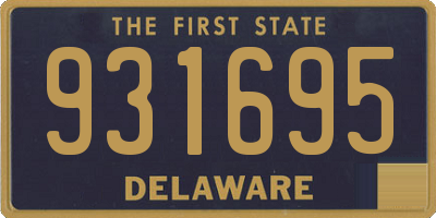 DE license plate 931695