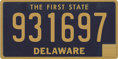 DE license plate 931697