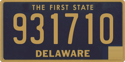 DE license plate 931710