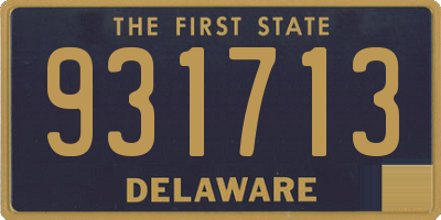 DE license plate 931713