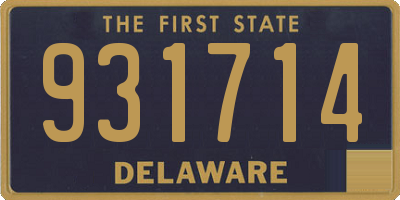DE license plate 931714