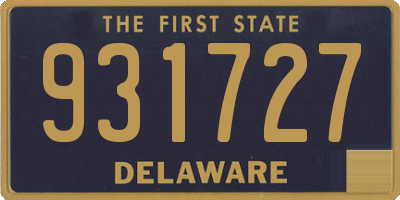 DE license plate 931727