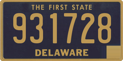 DE license plate 931728