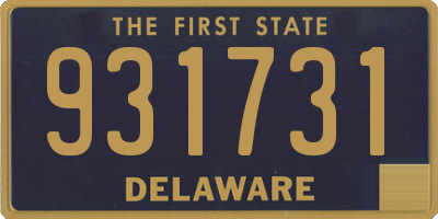 DE license plate 931731